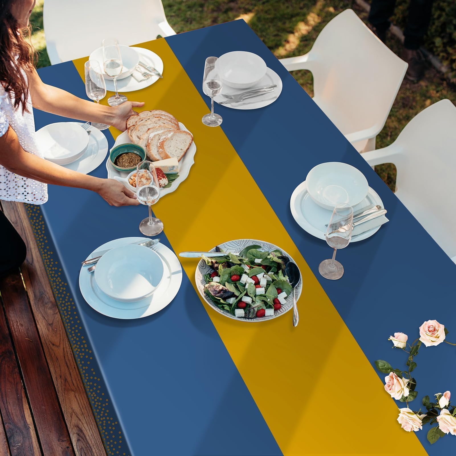 Childom 3 Pack Graduation Tablecloth,Graduation Decorations Class of 2026 Graduation Party Decorations,54"x108" Black and Gold Plastic Table Cloth Disposable for Home,School,Birthday,Wedding,Parties