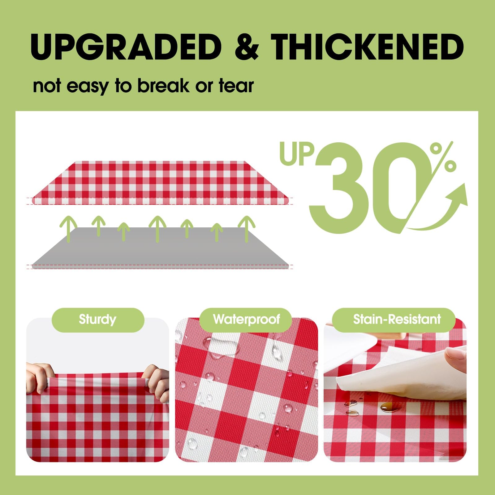 Pureegg Plastic Table Cloth 10 Pack, 54 x 108 Inch Disposable Table Cloths for Party, Picnic and Wedding, Rectangle, White