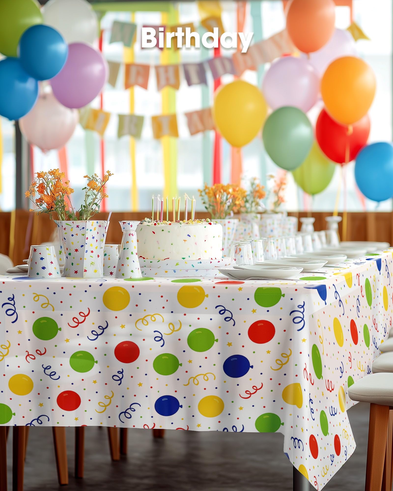 Pureegg Plastic Table Cloth 10 Pack, 54 x 108 Inch Disposable Table Cloths for Party, Picnic and Wedding, Rectangle, White
