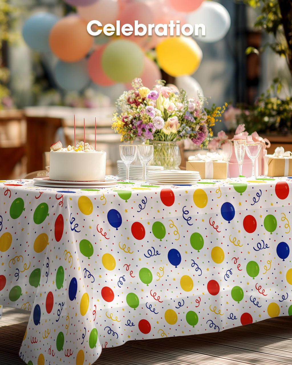 Pureegg Plastic Table Cloth 10 Pack, 54 x 108 Inch Disposable Table Cloths for Party, Picnic and Wedding, Rectangle, White