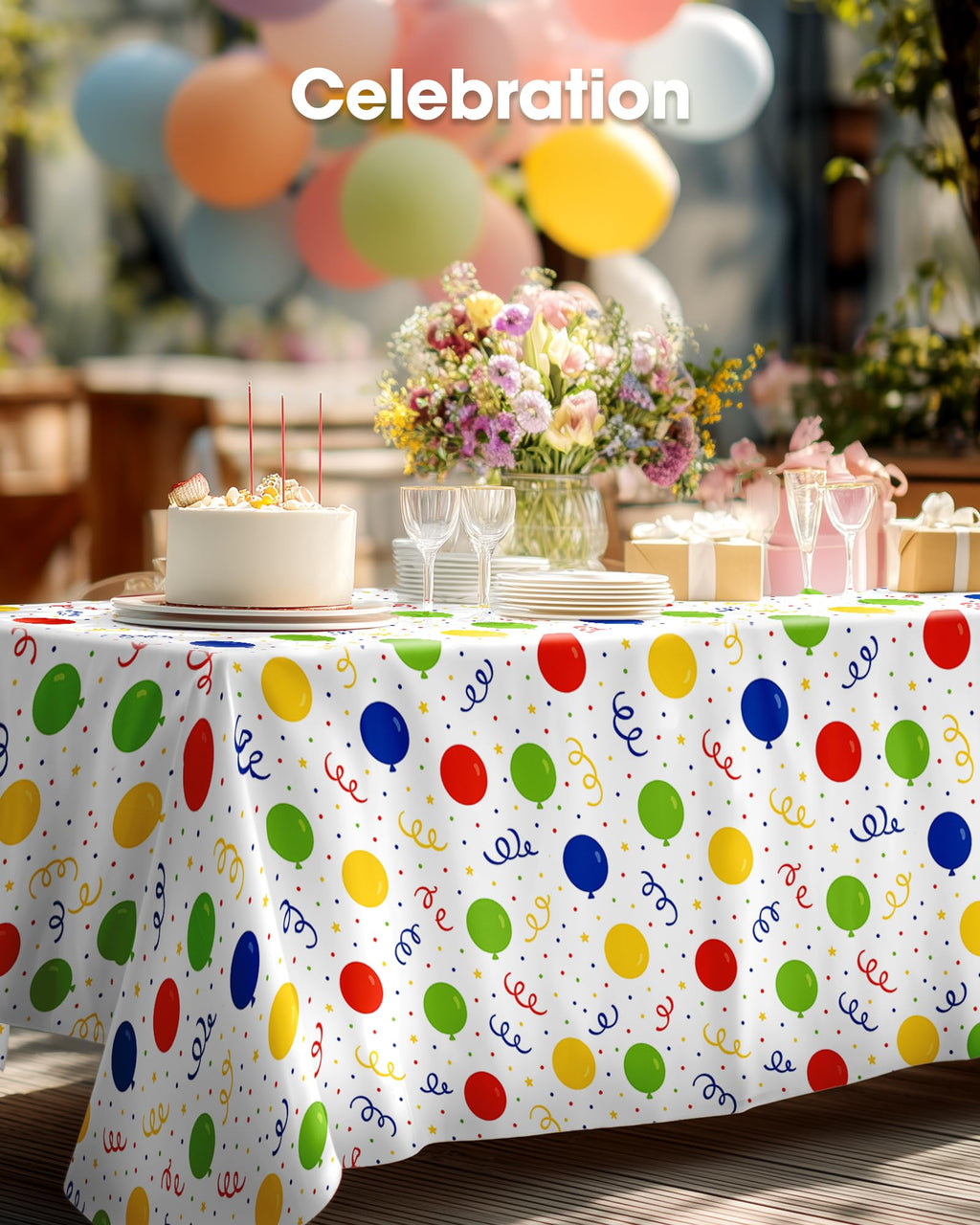 Pureegg Plastic Table Cloth 10 Pack, 54 x 108 Inch Disposable Table Cloths for Party, Picnic and Wedding, Rectangle, White