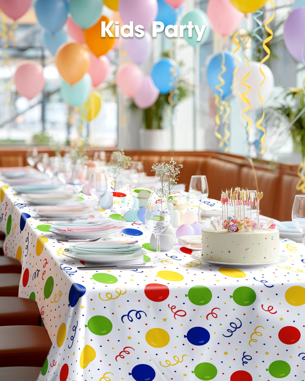 Pureegg Plastic Table Cloth 10 Pack, 54 x 108 Inch Disposable Table Cloths for Party, Picnic and Wedding, Rectangle, White